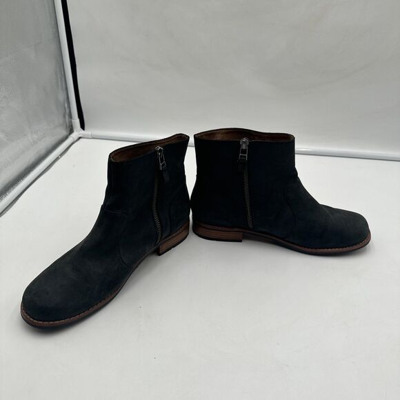 Olukai Womens Kaona II Ankle Side zip Black Leather Boots US W 8 EUR 38 - Picture 4 of 9